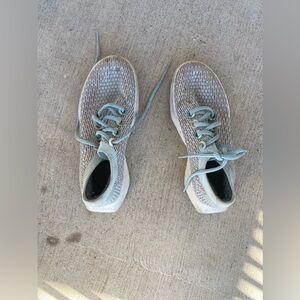 Allbirds Tree Dasher Geyser Light Blue & Coral Running Shoe, Size 8.5